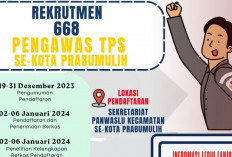 Bawaslu Kota Prabumulih Buka Pendaftaran 688 PTPS, Catat Syarat dan Tanggalnya Siapa Tau Beruntung
