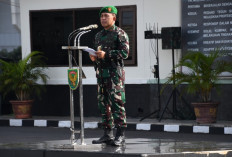 Pimpin Upacara 17-an, Danrem Gapo Bacakan Amanat Pangdam II Sriwijaya, Ini Isinya