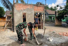 Percepat Penyelesaian Pembangunan Poskamling di Desa Lubuk Tampang, Satgas TMMD Kodim Lahat Tempuh Langkah Ini