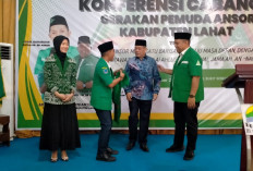 Hadiri Konfercab III GP Ansor Lahat, Bursah Zarnubi Berikan Motivasi dan Terima Sorban, Ini Katanya 