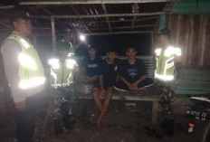 Babinsa Koramil 405-03 Kikim Didampingi Polsek Sambangi Petugas Ronda di Poskamling, Intip Yuk