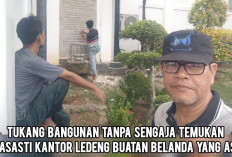 Tukang Bangunan Tanpa Sengaja Temukan Prasasti Kantor Ledeng Buatan Belanda yang Asli, ini Penampakannya! 