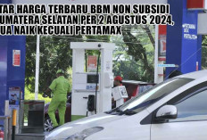 Daftar Harga Terbaru BBM Non Subsidi di Sumatera Selatan Per 2 Agustus 2024, Semua Naik Kecuali Pertamax 