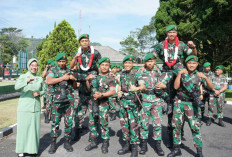 Harumkan Nama Kodim Lampung Barat, Beginilah Sambutan Kepulangan Atlet Taekwondo