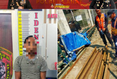 KELEWATAN! 5 Batang Rel Kereta Api Milik KAI Dicuri Berhasil Diamankan Satreskrim Polres Lahat