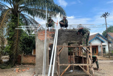 Tahapan Ini Dilaksanakan Satgas TMMD ke-128 Kodim Lahat Demi Percepat Pembangunan Poskamling