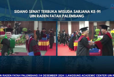 Di Hadapan 718 Wisudawan, Rektor UIN Raden Fatah Palembang Minta Alumni Jadikan Islam Sumber Kehidupan