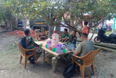 Mulai Seruput Kopi Hingga Buat Laporan, Serba Serbi Kegiatan Anggota Satgas TMMD 128 Kodim 0405 Lahat