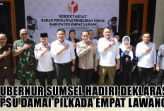 Gubernur Sumsel Hadiri Deklarasi PSU Damai Pilkada Empat Lawang