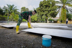 Warna dan Wajah Baru Rumah Ibadah, Dansatgas TMMD: Percantik Mushola Ar-Rasyid 