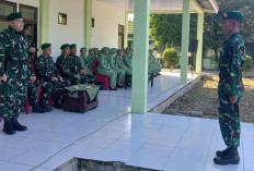 Upacara peringatan HUT TNI ke 80 dengan tema TNI Prima - TNI Rakyat - Indonesia Maju