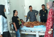 Wabup Lahat Terpilih Jenguk Anggota Polres Lahat Korban Penusukan di RSUD Basemah, Ini Pesannya