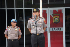 Kapolres Lahat Pimpin Apel Pagi dan Jam Pimpinan, Tekankan Disiplin dan Pelayanan Humanis