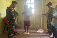 Tingkatkan Pelayanan Kesehatan di Perbatasan, Giat Ini Dilaksanakan Satgas Yonif 144 Jaya Yudha