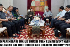 Ini Alasan Kemenparekraf Tunjuk Sumsel Tuan Rumah Invesment Day For Tourism and Creative Economy 2024