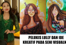Unik dan Penuh Makna! Membedah Kacamata Dua Bentuk dalam Karya Self Portrait Pelukis Lully Tutus