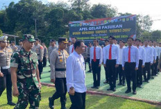 Sinergi TNI-Polri, Dandim 0432/Basel Hadiri Apel Gelar Pasukan Operasi Ketupat 2024
