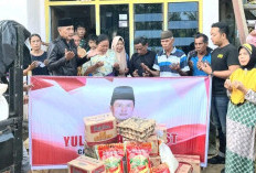 Bukti Nyata Kepedulian, Cabup Lahat Yulius Maulana Gerak Cepat Berikan Bantuan Kepada Korban Kebakaran