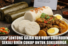Rahasia Sarapan Kenyang! Resep Lontong Gajah ala Rudy Choirudin, Sekali Bikin Cukup untuk Sekeluarga