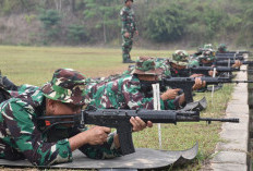 Pendam II Sriwijaya Latihan Menembak Senjata Ringan,  Tingkatkan Kemampuan Menembak Perorangan