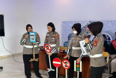 Tingkatkan Kesadaran Berlalu Lintas Sejak Dini, Satlantas Polres Lubuk Linggau Datangi SD IT Raudhatul Jannah