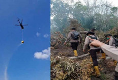 2 Helikopter Water Bombing Bantu Pemadaman Kebakaran Lahan di Ogan Ilir