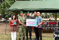 Bank Sumsel Babel Perkuat Sinergi dengan TNI, Serahkan 624 Buku Tabungan kepada Prajurit Yonif TP 893/KBK