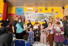 Cegah Stunting Sejak Dini, Pemdes Sinar Rambang Bagikan Bantuan Gizi untuk Balita
