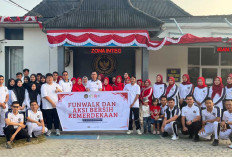 Semarak HUT Ke-81 Kemerdekaan RI, Rutan Baturaja Gelar Funwalk Bersama Keluarga Besar