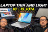 Paling Worth It! 7 Rekomendasi Laptop Tipis dan Ringan di Harga 10-15 Juta Rupiah 2026