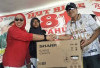 Sponsor Tunggal M. David, Ratusan Warga Antusias Ikuti Jalan Santai Sambut HUT RI ke-81