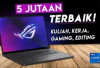 5 Laptop Lenovo Harga 5 Jutaan, Performa Maksimal, Baterai Tahan Lama, dan Fitur Kekinian yang Wajib Dimiliki