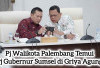 Pj Walikota Palembang Temui Pj Gubernur Sumsel di Griya Agung, Bahas Apa?