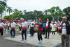Kemeriahan Lomba Gembira dan Jalan Santai Hari Jadi Sumsel, Ada Sosok Pejabat Kodam II Sriwijaya, Siapa?