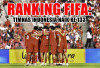 Ranking FIFA: Timnas Indonesia Naik ke 133, Unggul Tipis dari Malaysia