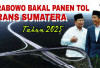 Kemajuan Infrastruktur, Prabowo Siapkan Peluncuran Tol Trans Sumatera: Palembang-Jambi Terkoneksi 2025