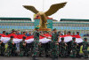 Pangdam II Sriwijaya Melepas Keberangkatan Tim Pembawa Bendera Merah Putih  Menuju Pagar Alam