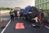 Pajero vs Dump Truck Hino, 3 Orang Meninggal Dunia di Tol Indralaya-Prabumulih