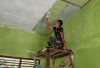 Sebentar Lagi Renovasi Sasaran Fisik TMMD Kodim Lahat di Desa Lubuk Tampang Ini Selesai