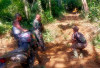 Kendarai Sepeda Motor, Pasiter Kodim 0405 Lahat Tinjau Titik Nol Jalan 2000 Meter TMMD ke 128